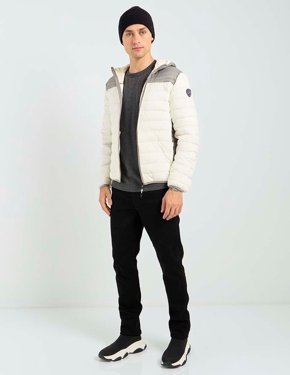 Chamarra acolchada impermeable capitonada para hombre 3
