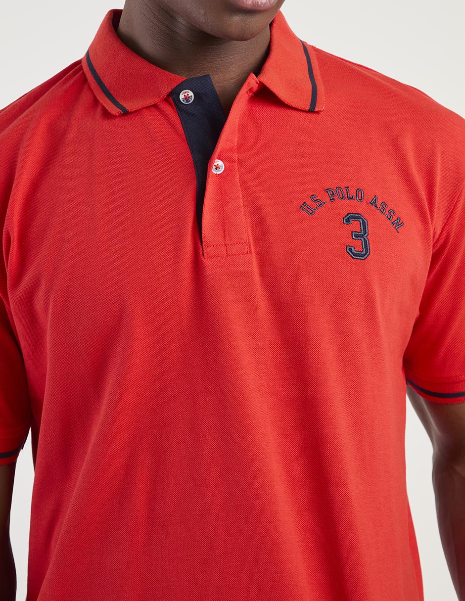 PLAYERA USJPM-58-10085S, G, ROJO CLARO