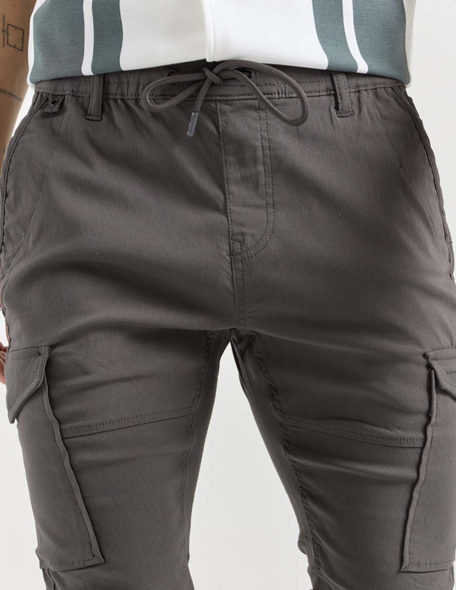 Pantalón cargo skinny para hombre 4