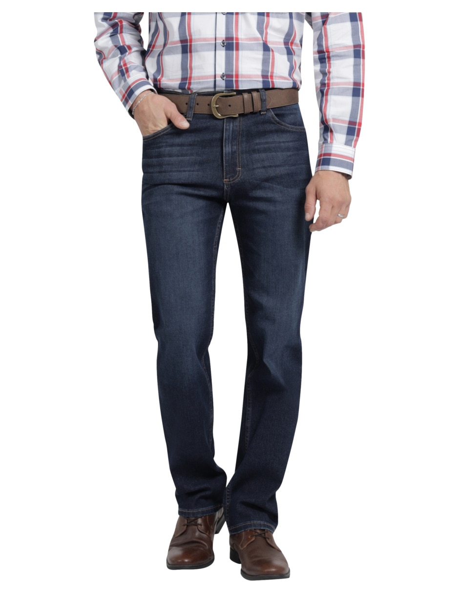 Jeans straight lavado whisker para hombre Jeans straight lavado whisker para hombre