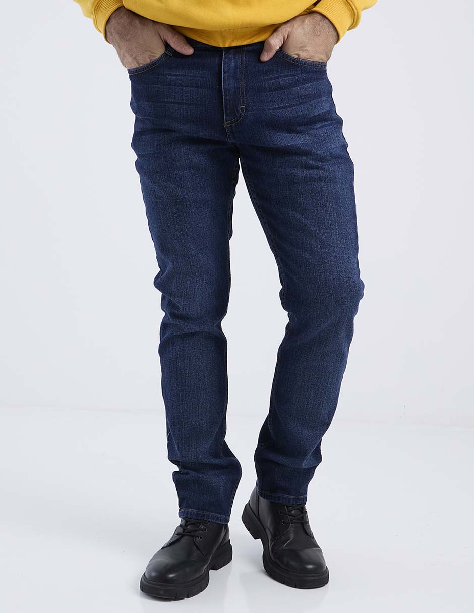 Jeans slim deslavado para hombre