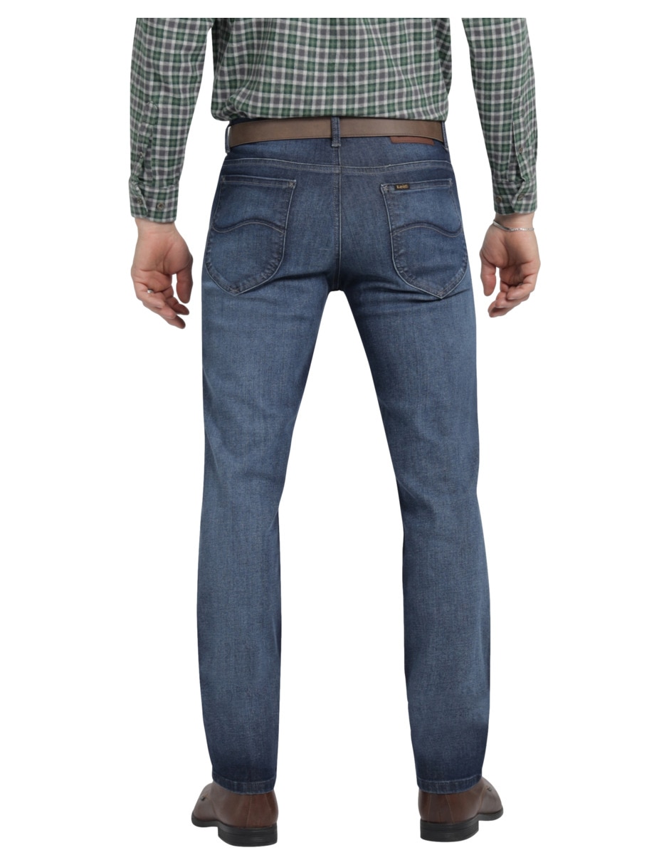 Jeans slim lavado stone wash para hombre 2