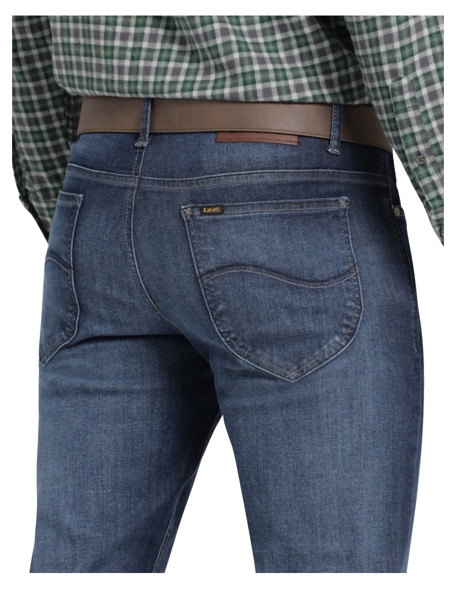 Jeans slim lavado stone wash para hombre 3