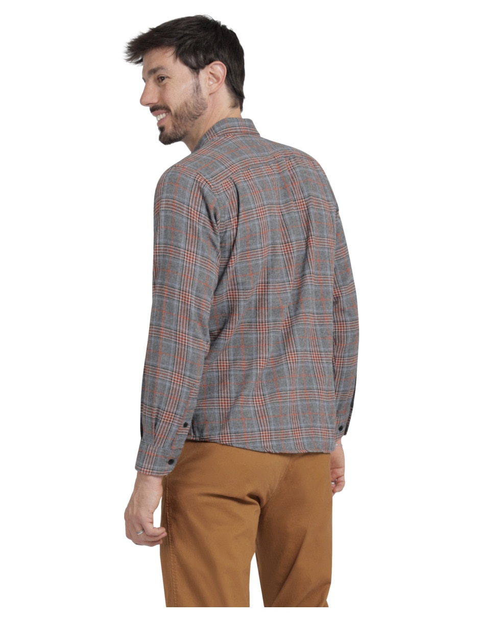 Camisa casual manga larga para hombre 2