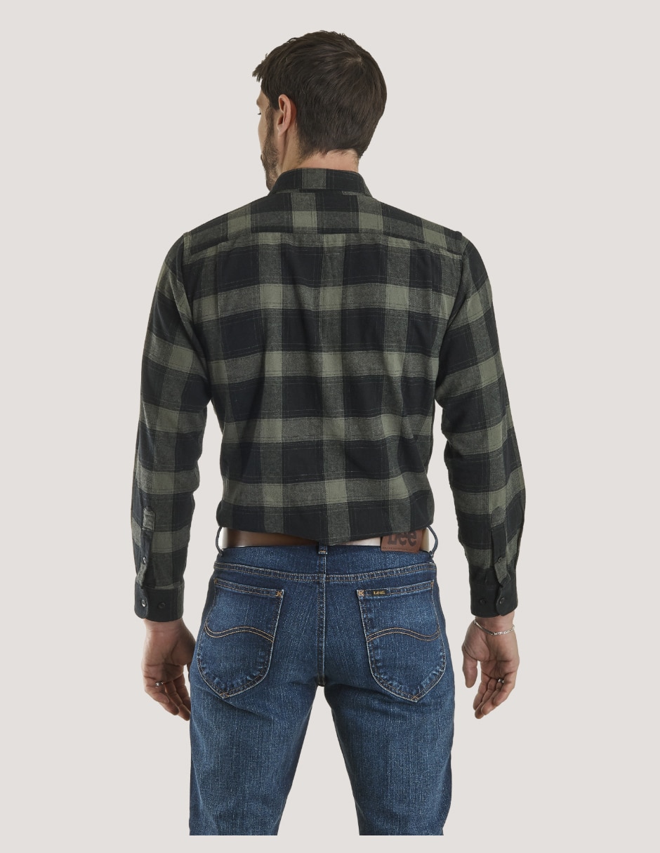 Camisa casual manga larga para hombre 3