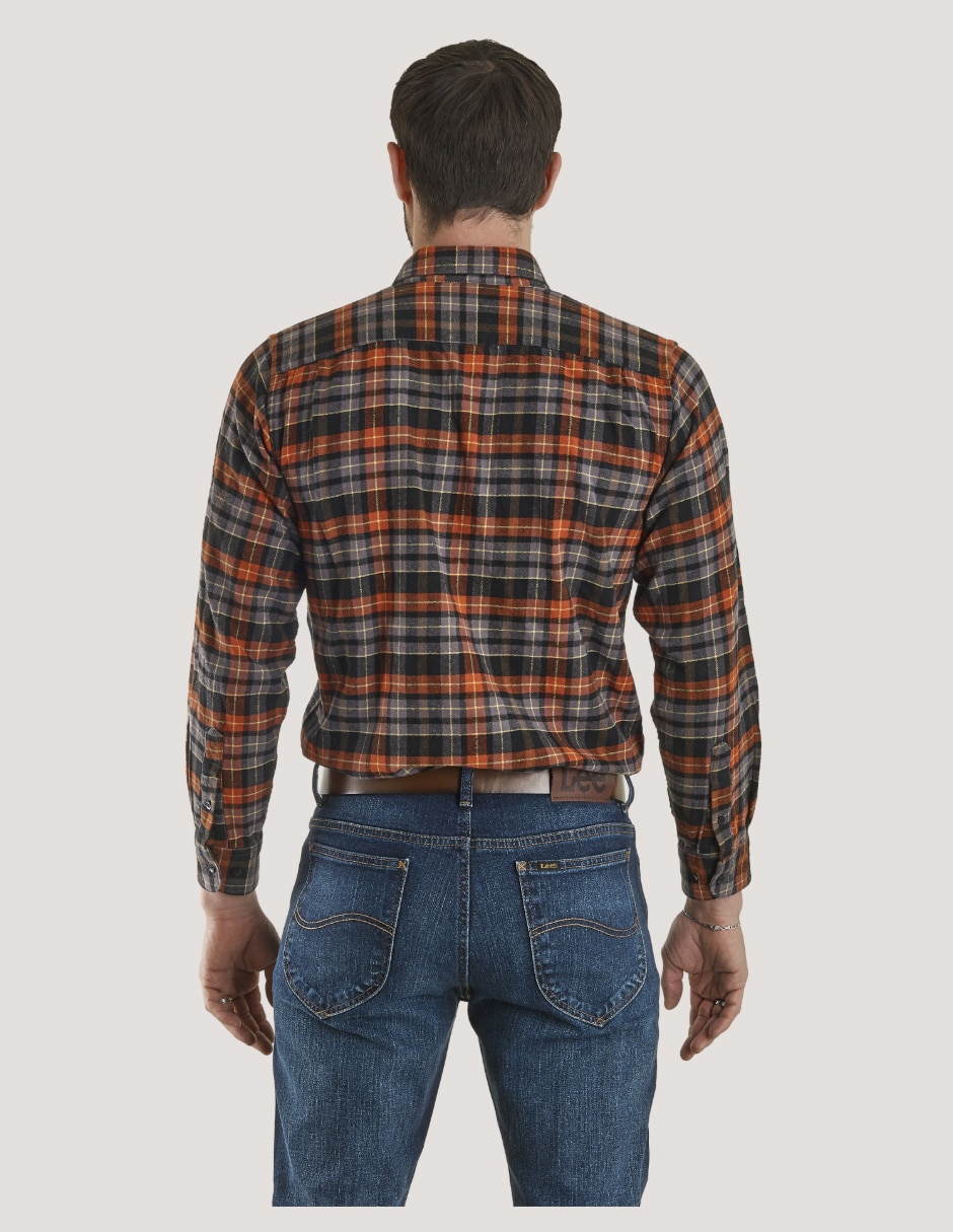 Camisa casual manga larga para hombre 3
