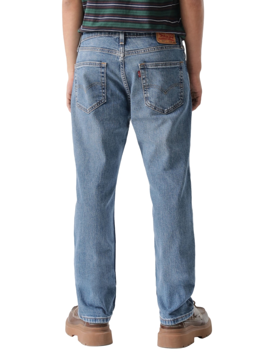 Jeans slim lavado medio para hombre 3