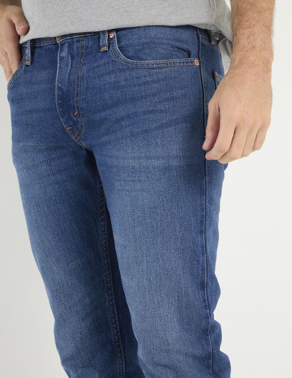 Jeans slim deslavado para hombre 4