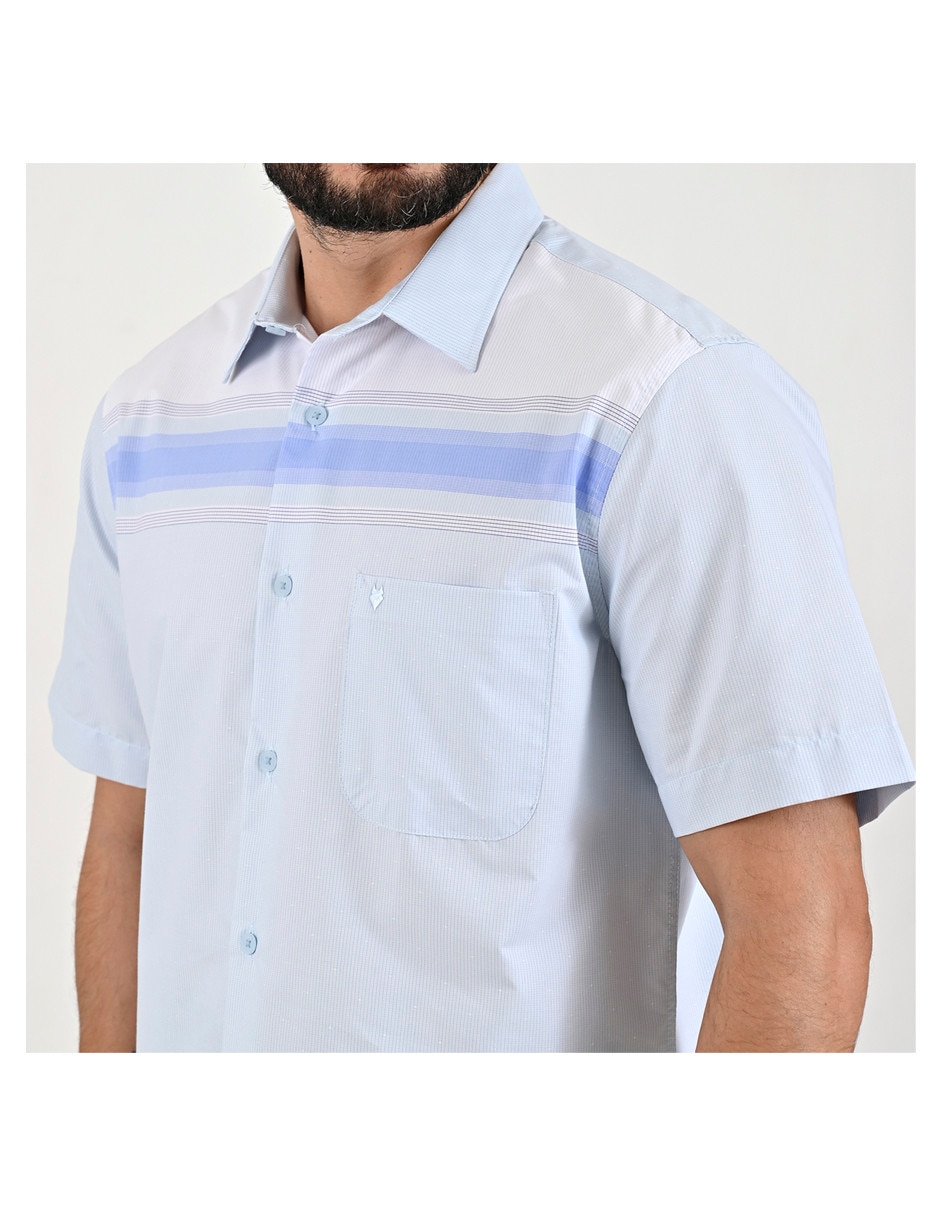 Camisa casual manga corta para hombre 4