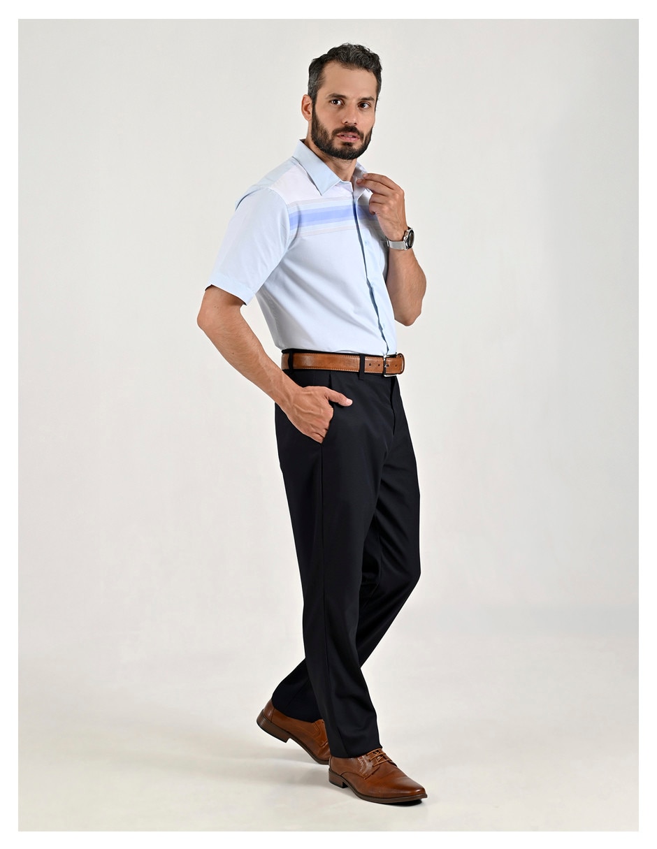 Camisa casual manga corta para hombre 5