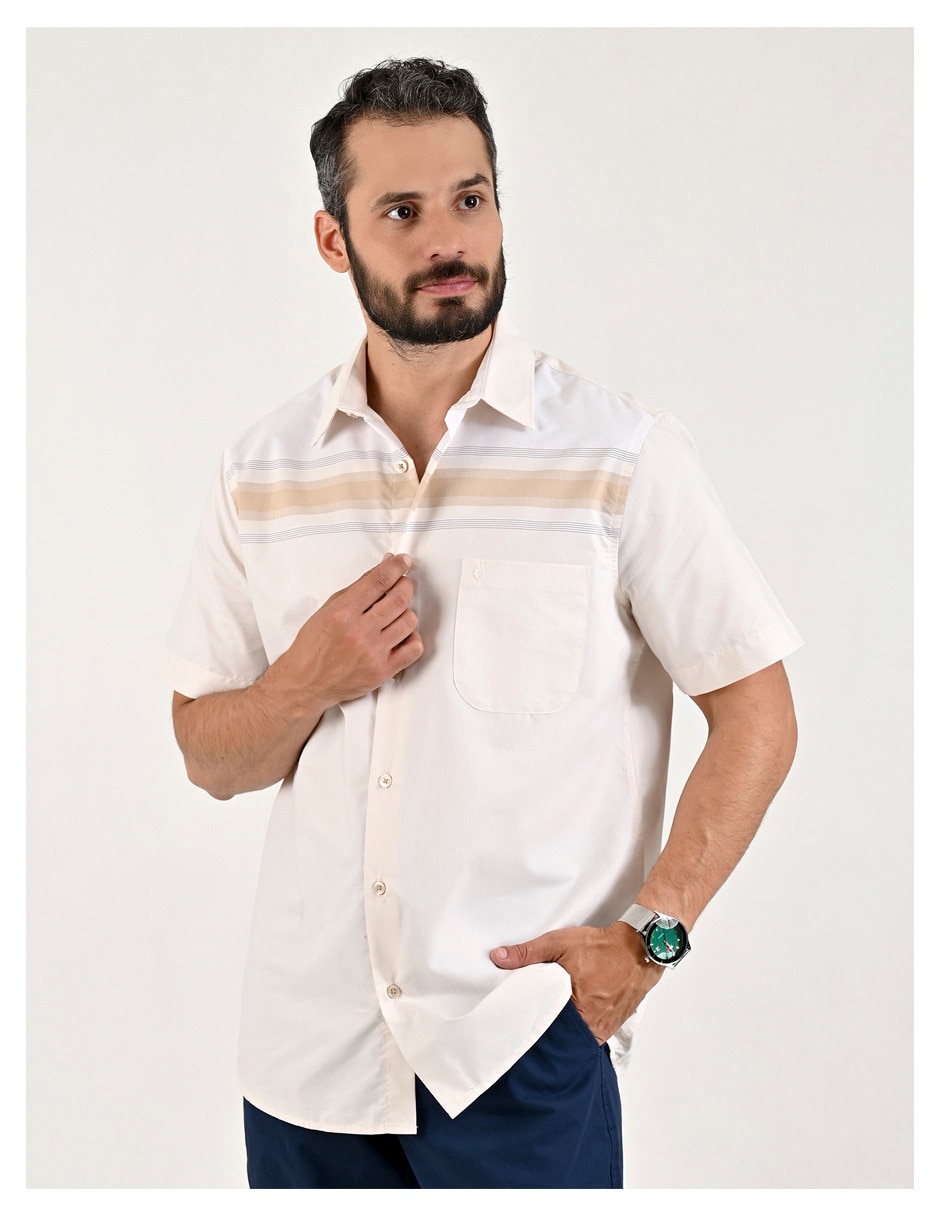 CAMISA 0423072816 YALE, CH, BEIGE