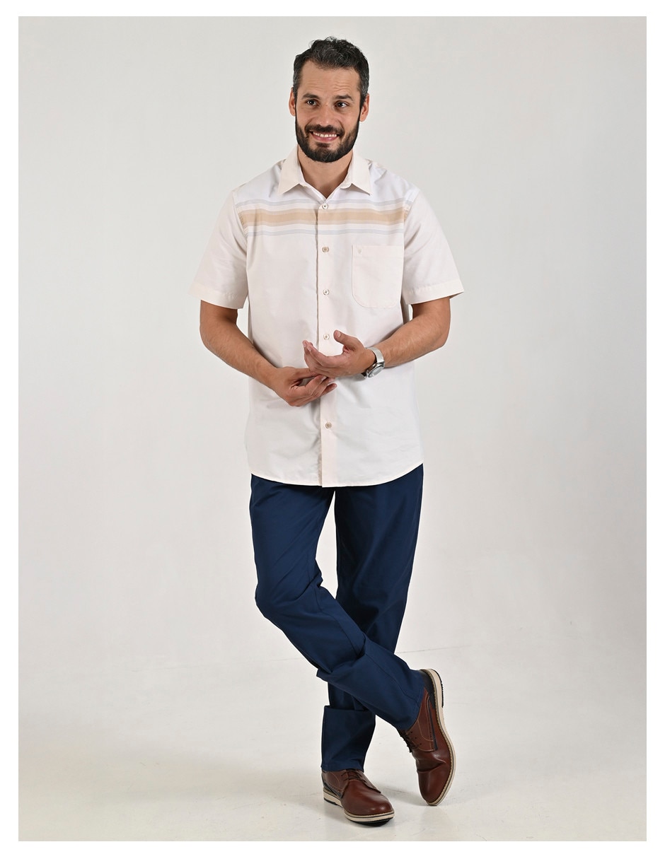 CAMISA 0423072816 YALE, CH, BEIGE