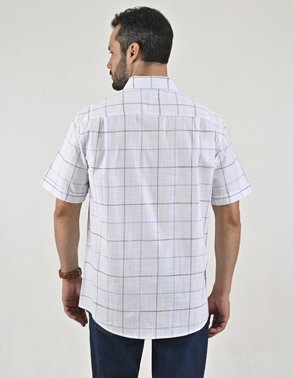 Camisa casual de algodón manga corta para hombre 2