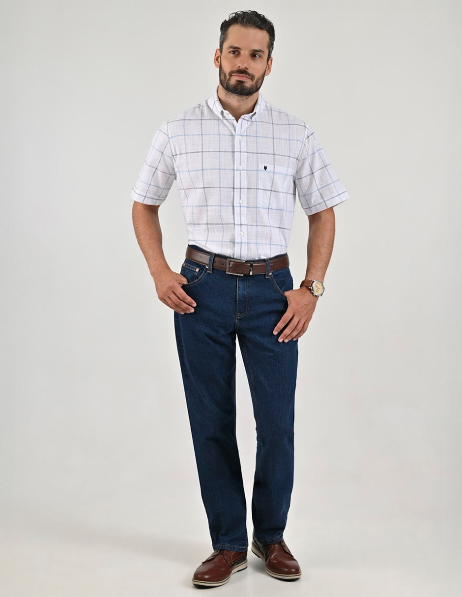 Camisa casual de algodón manga corta para hombre 3