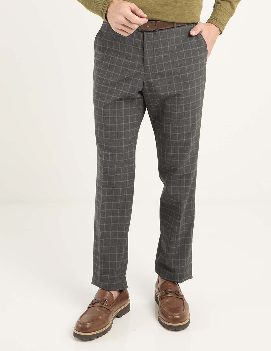 Pantalón de vestir recto para hombre