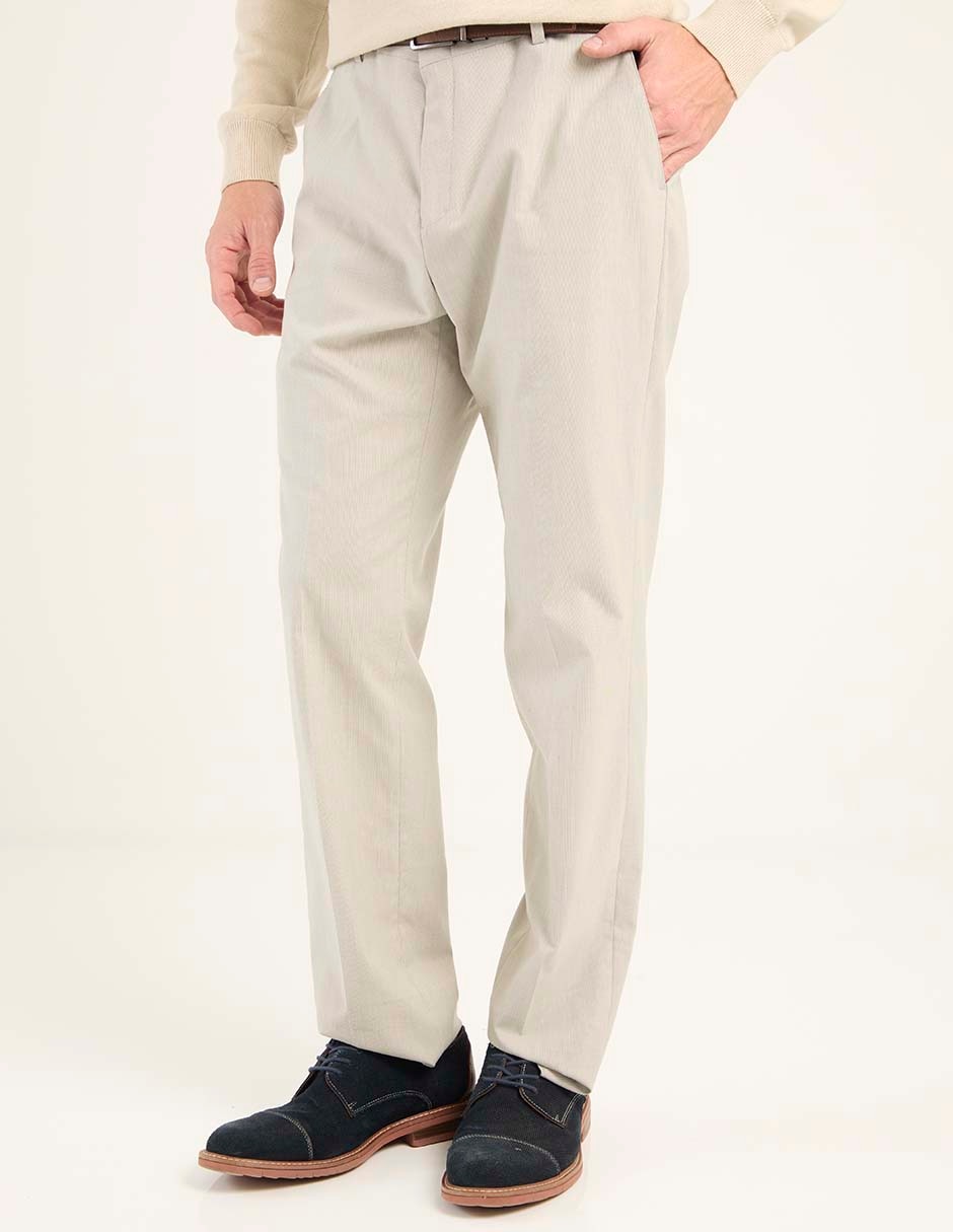 Pantalón de vestir recto de algodón para hombre Pantalón de vestir recto de algodón para hombre