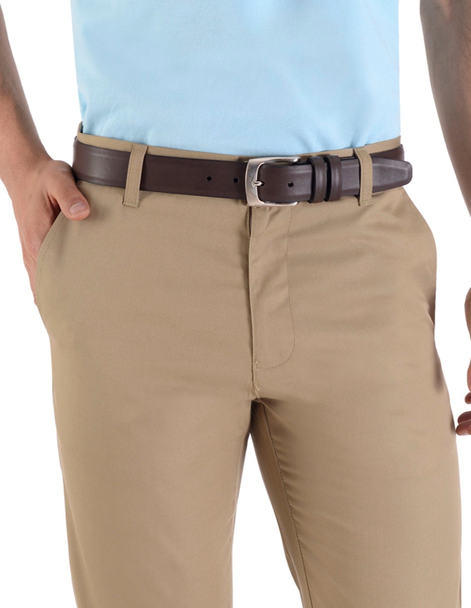 Pantalón slim de gabardina para hombre 3