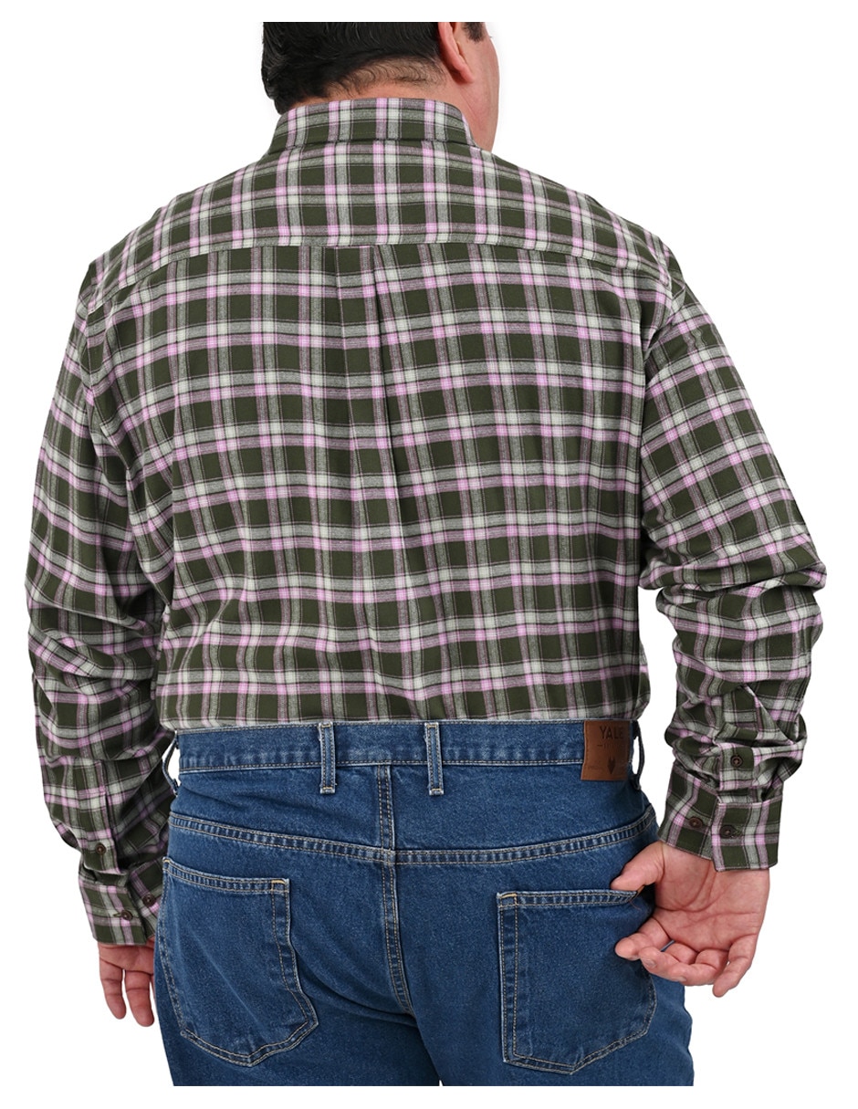 Camisa casual manga larga para hombre 2