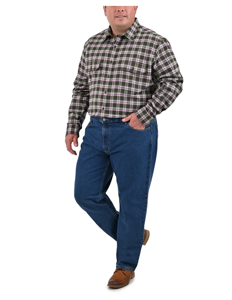 Camisa casual manga larga para hombre 6
