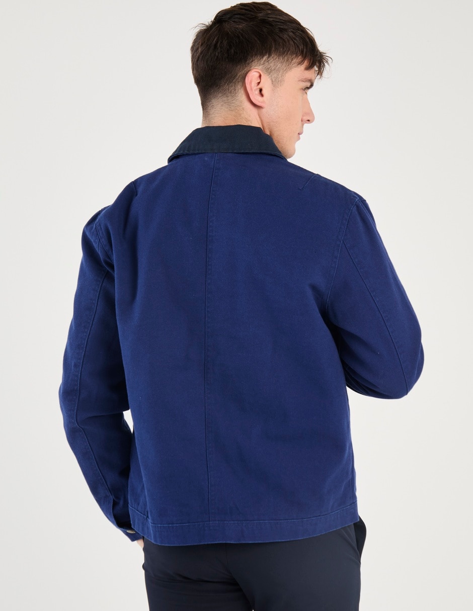 Chamarra bomber con bolsillos para hombre 2