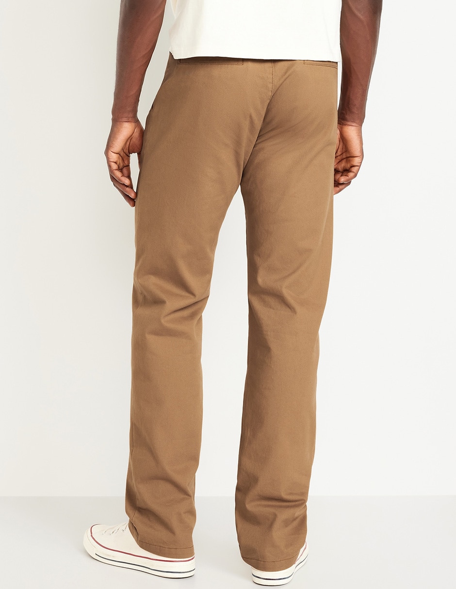 Pantalón chino regular de algodón para hombre 2