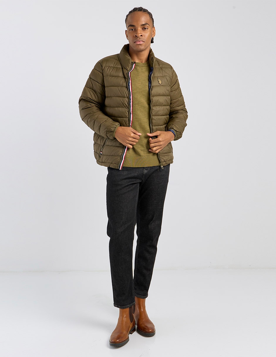 Chamarra acolchada capitonada para hombre 3