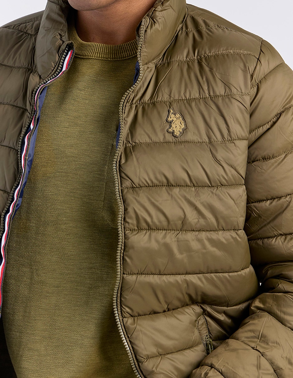 Chamarra acolchada capitonada para hombre 4