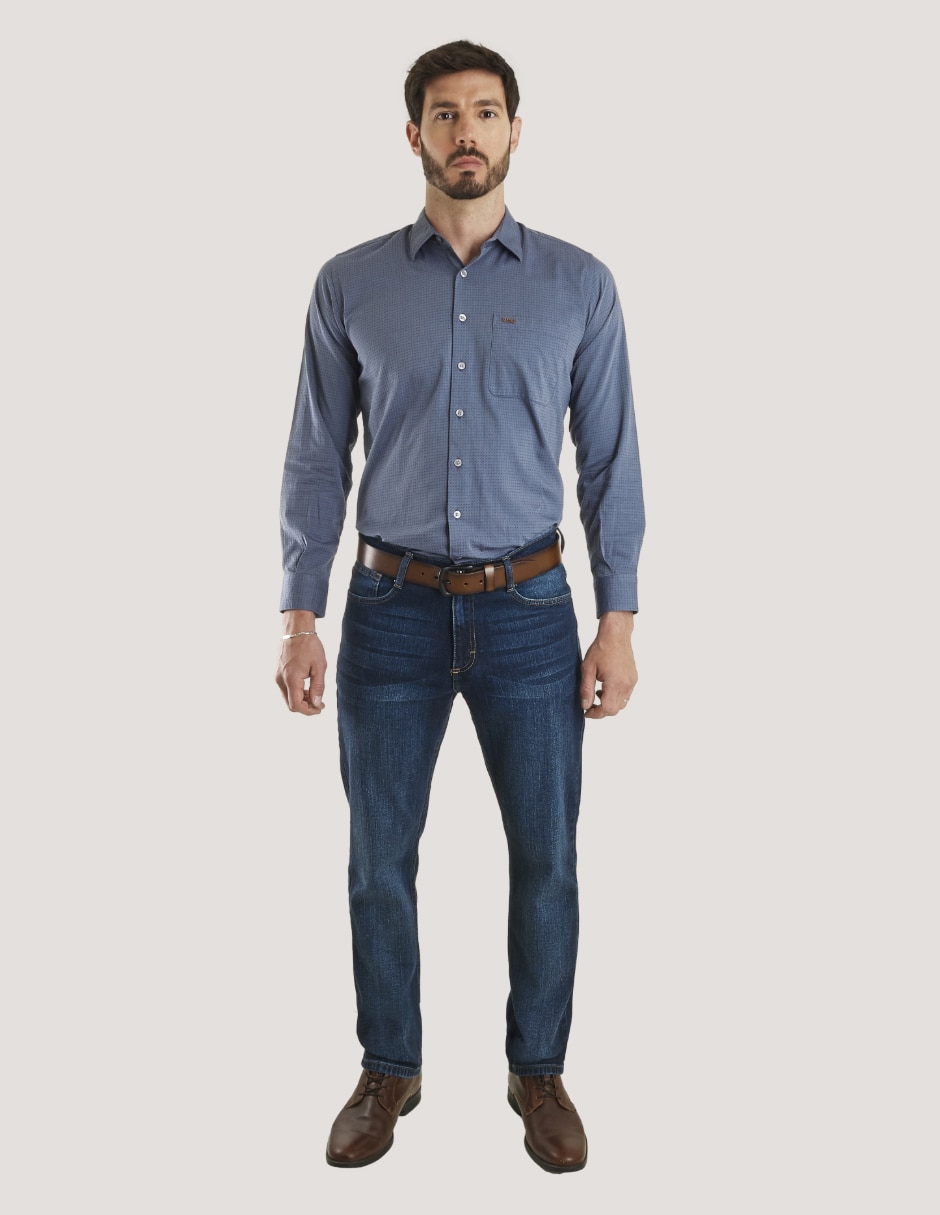 Camisa casual de algodón manga larga para hombre 5