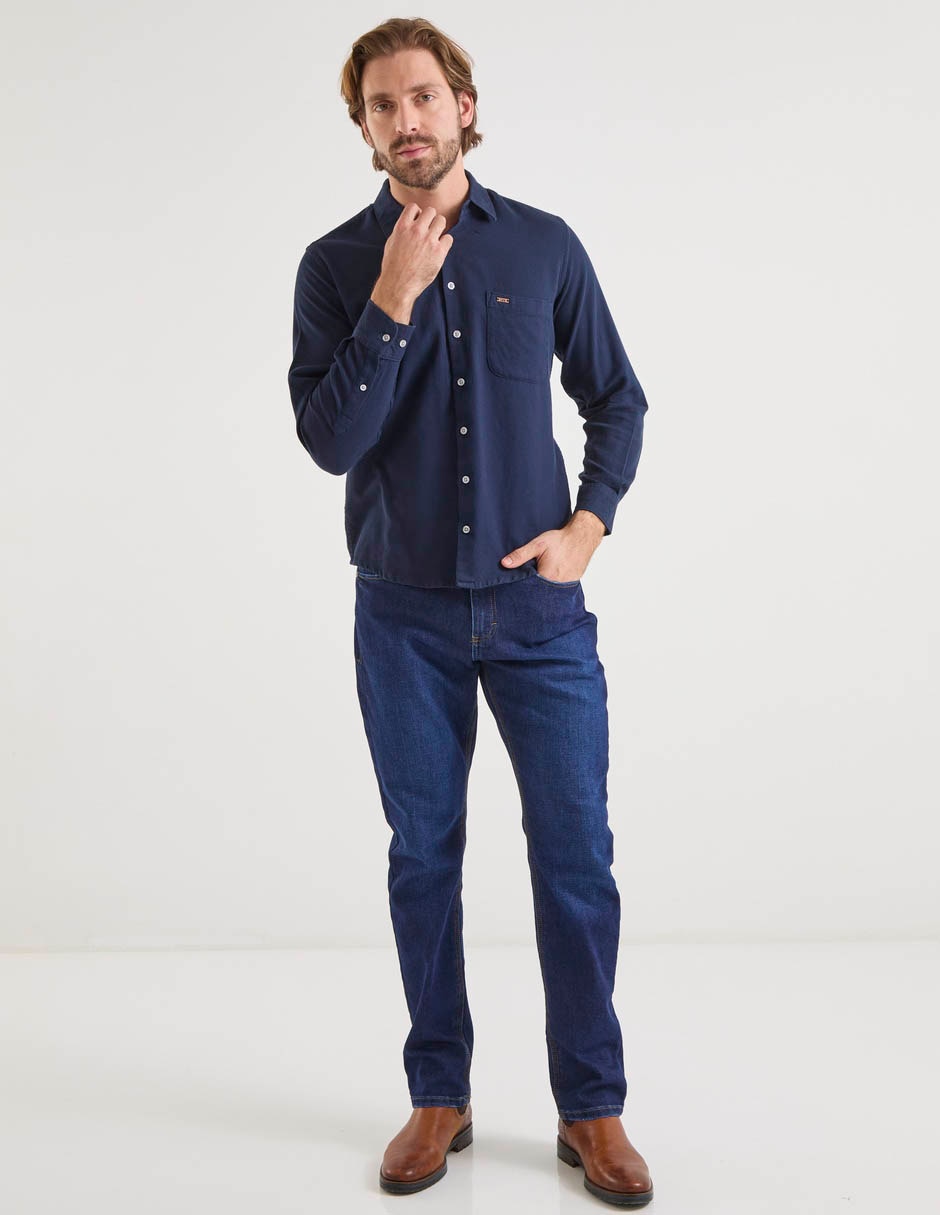 Camisa casual de algodón manga larga para hombre 3