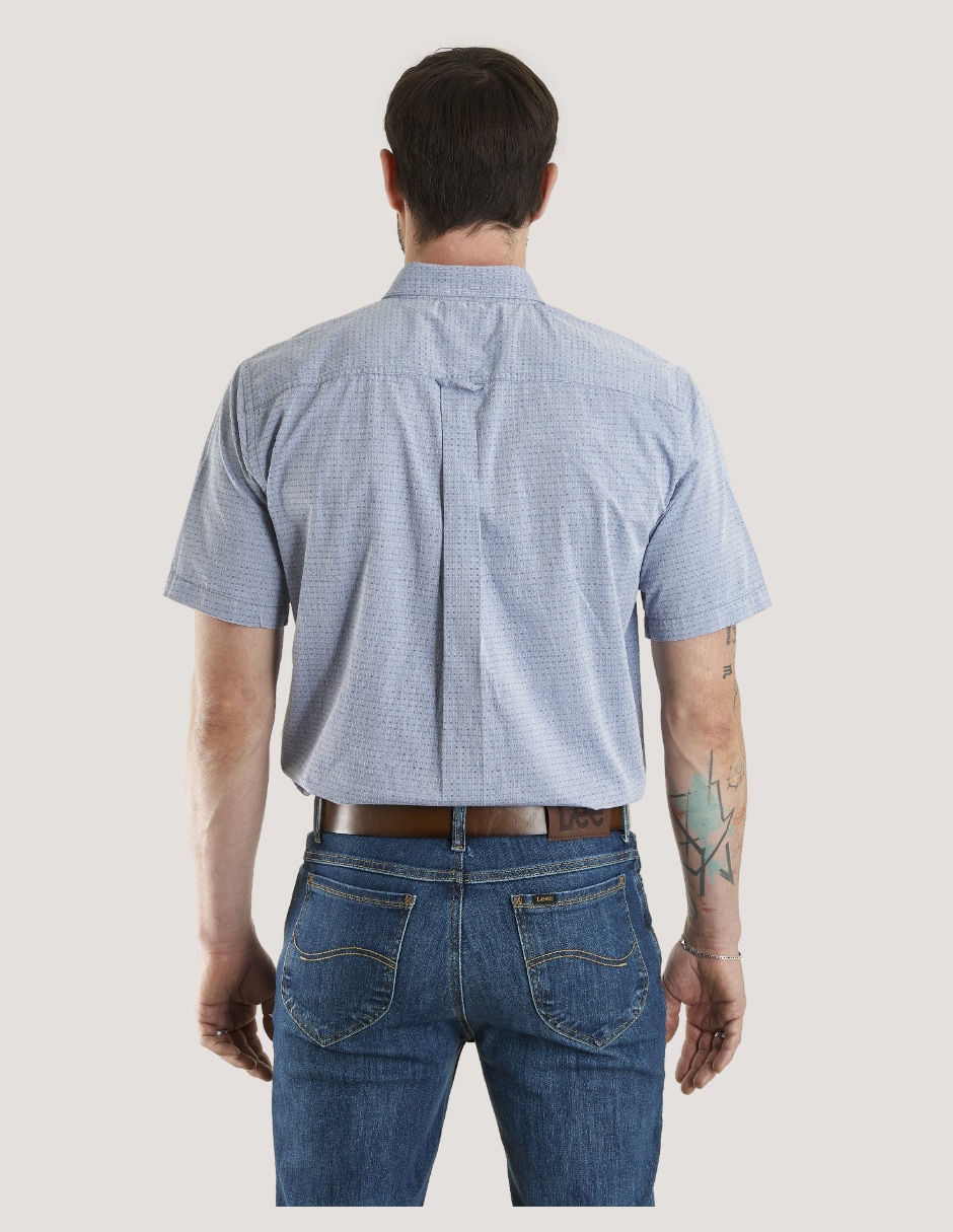 Camisa casual de algodón manga corta para hombre 3
