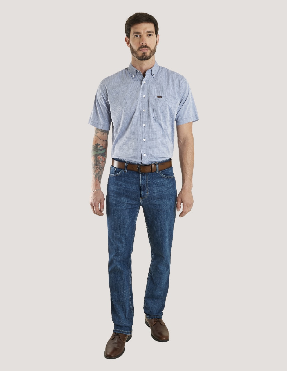 Camisa casual de algodón manga corta para hombre 5