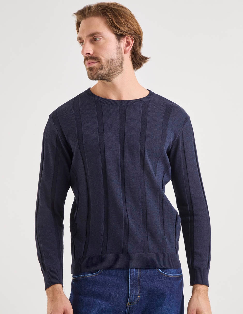 Suéter cuello redondo para hombre