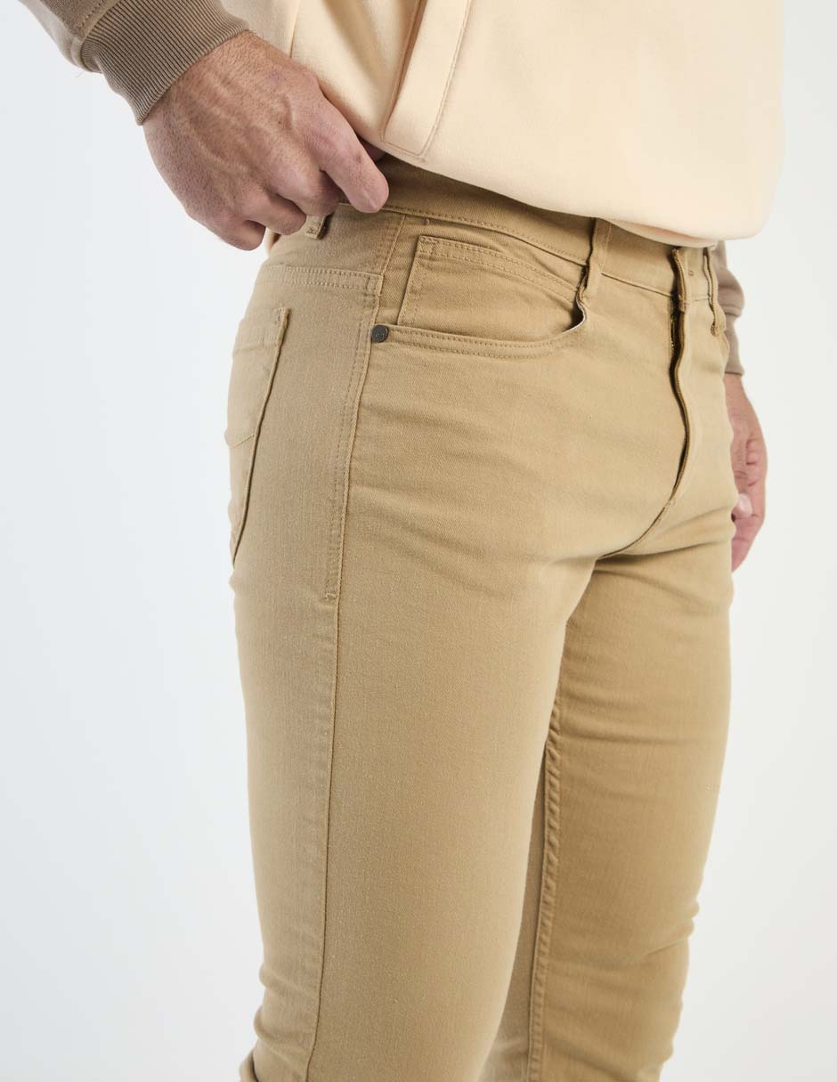 Pantalón casual slim de algodón para hombre 4