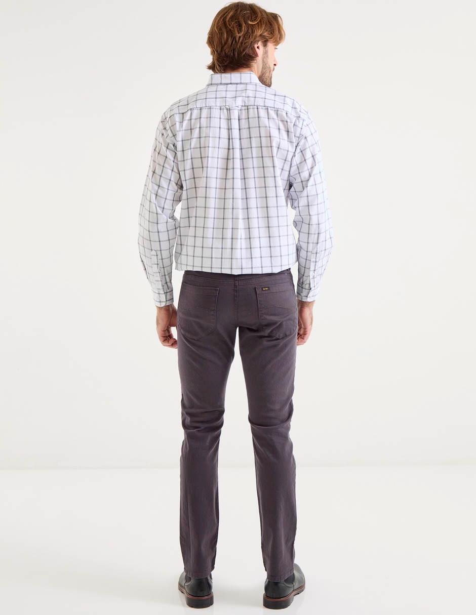 Pantalón casual slim de algodón para hombre 2
