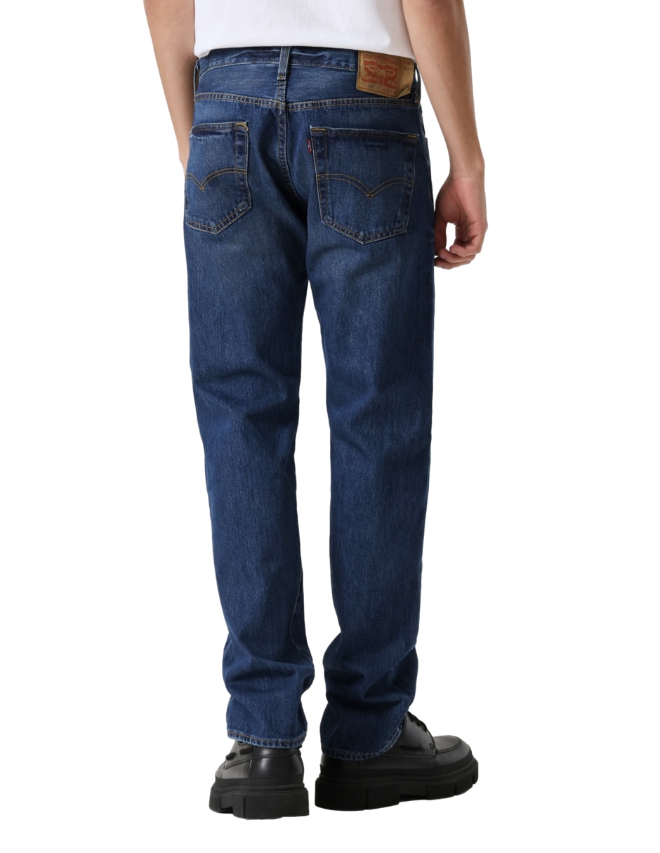 Jeans straight lavado medio para hombre 5
