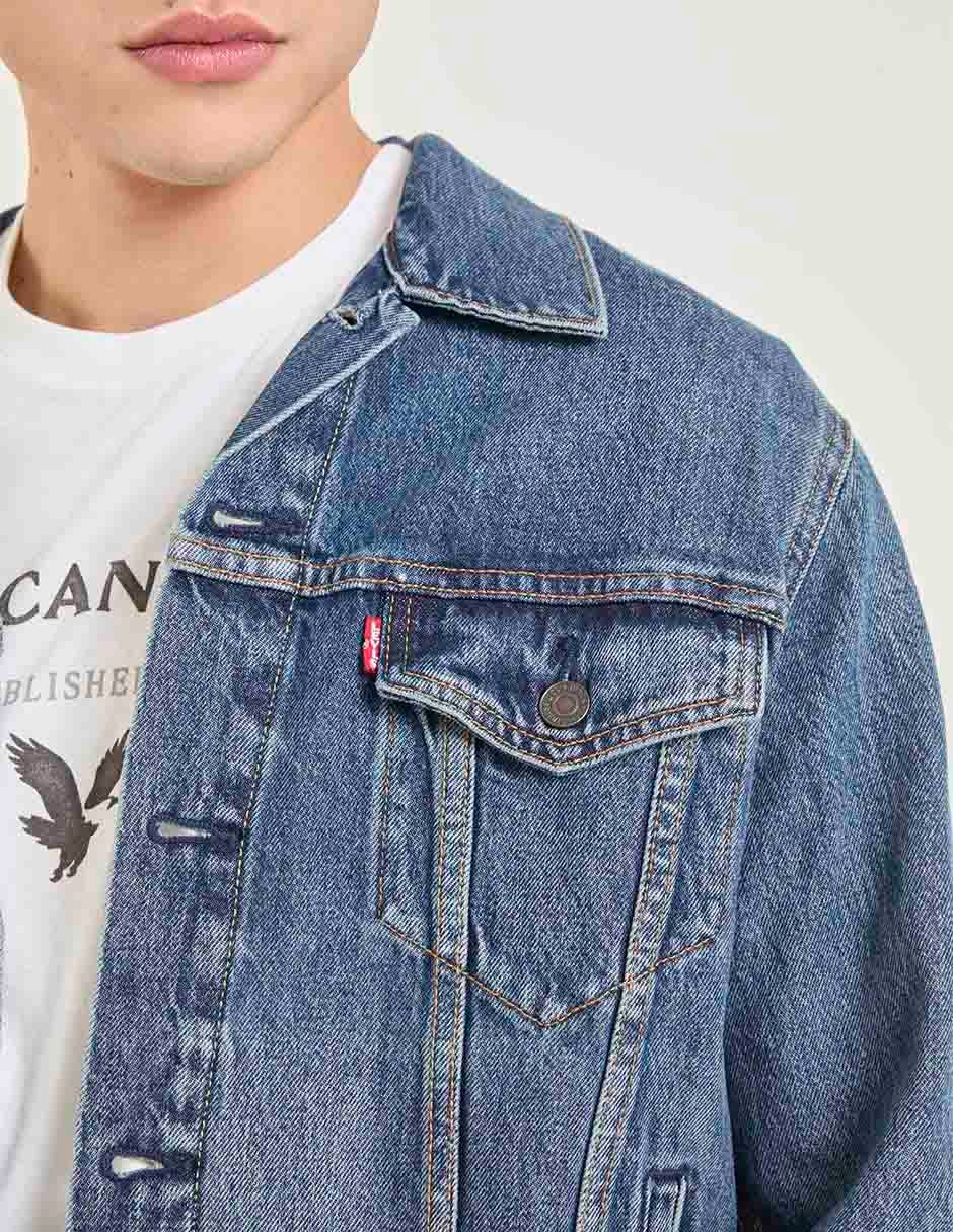 Chamarra denim de mezclilla para hombre 4