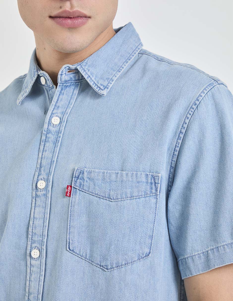Camisa casual manga corta para hombre 4