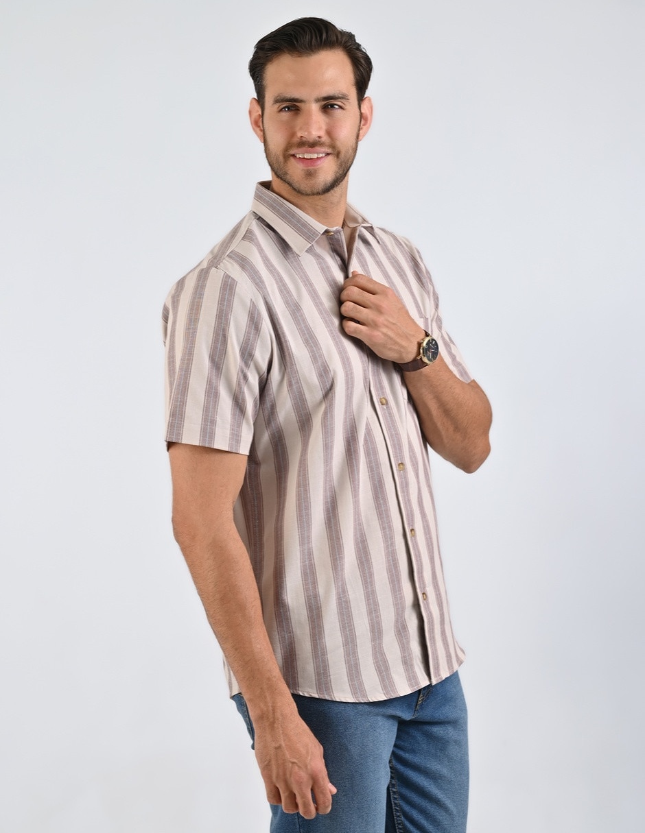 Camisa casual manga corta para hombre 3