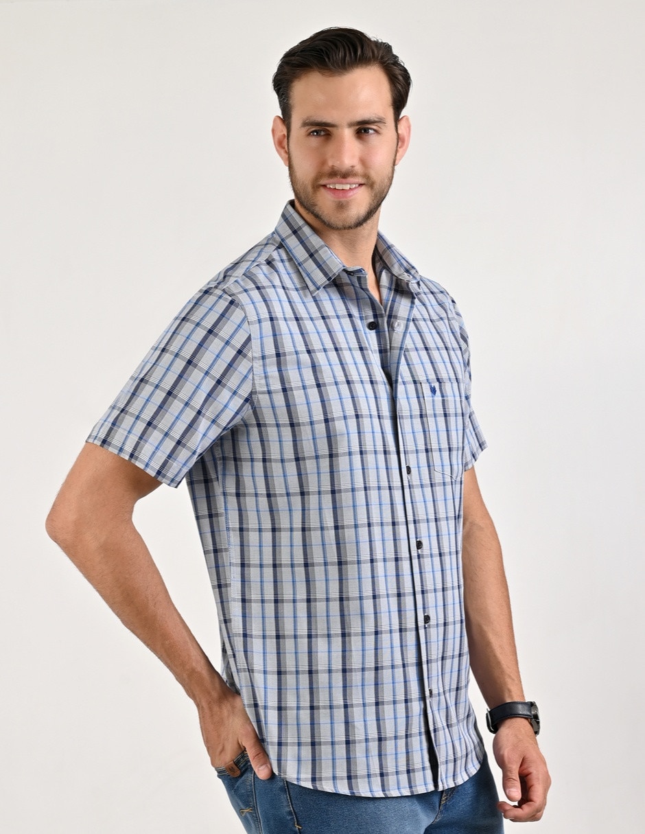 Camisa casual manga corta para hombre 3