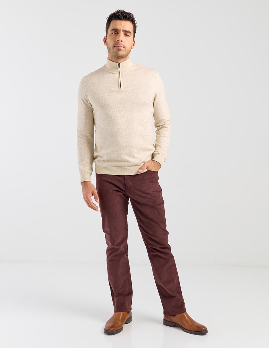 Pantalón regular de pana para hombre 3