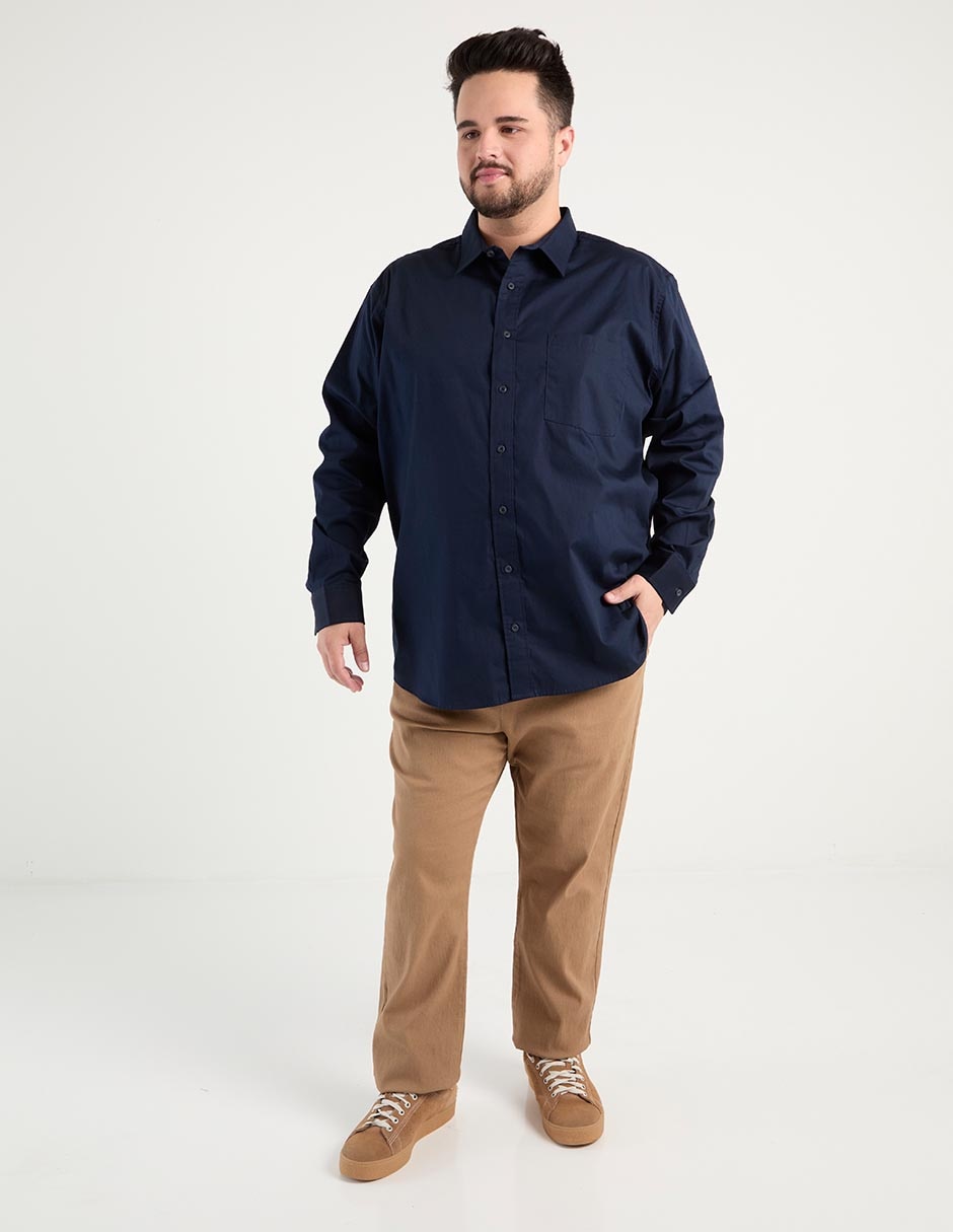 CAMISA 041803729, 2EG(44), AZUL MARINO