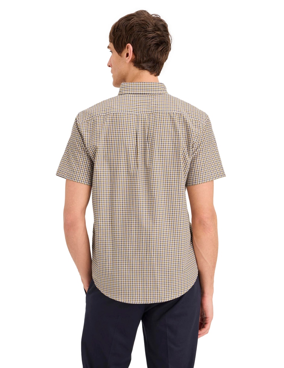 Camisa Business casual de algodón manga corta para hombre 3