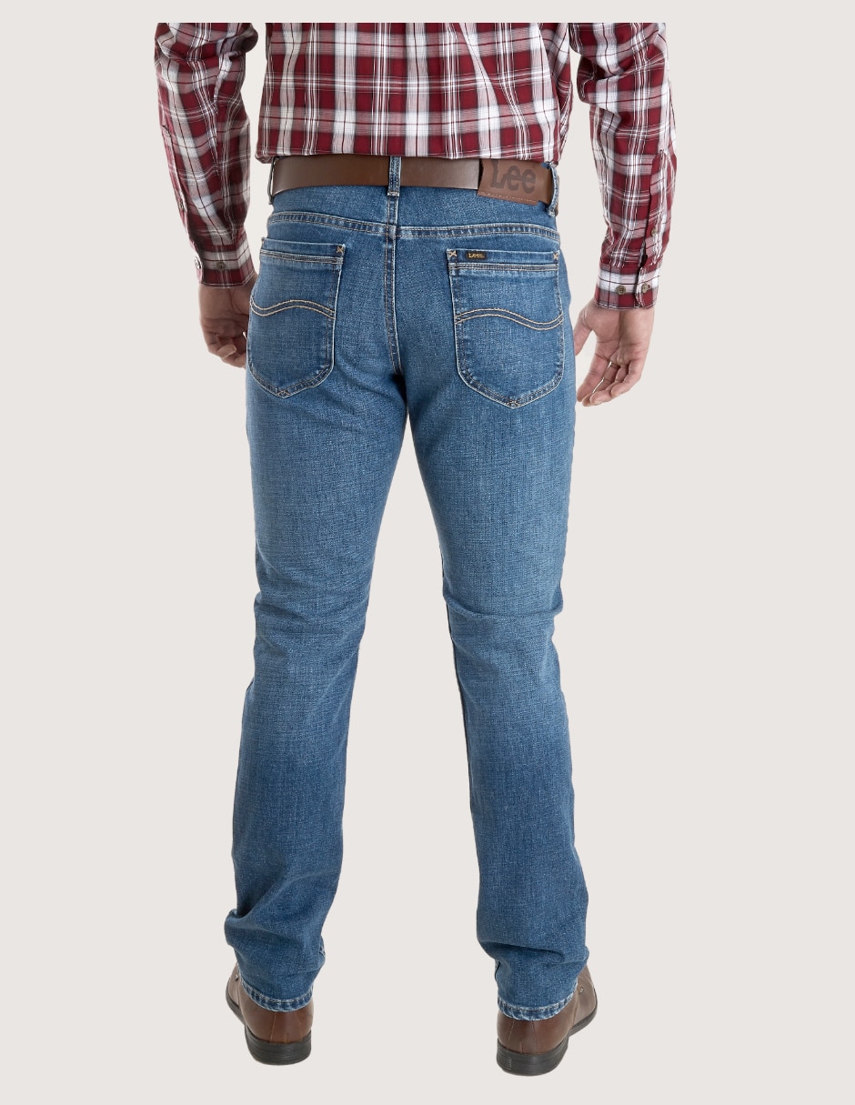 Jeans slim lavado stone wash para hombre 4
