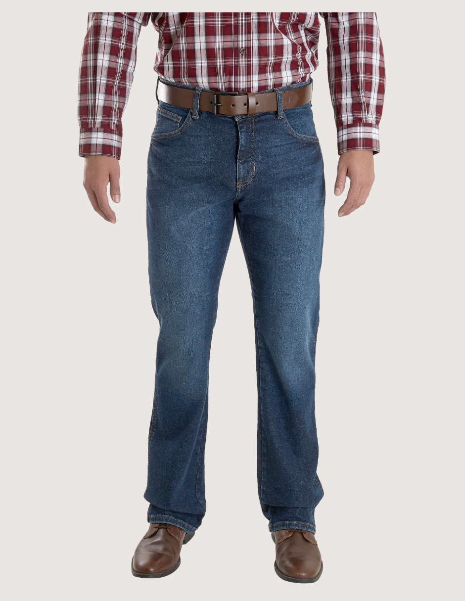Jeans bota lavado obscuro para hombre