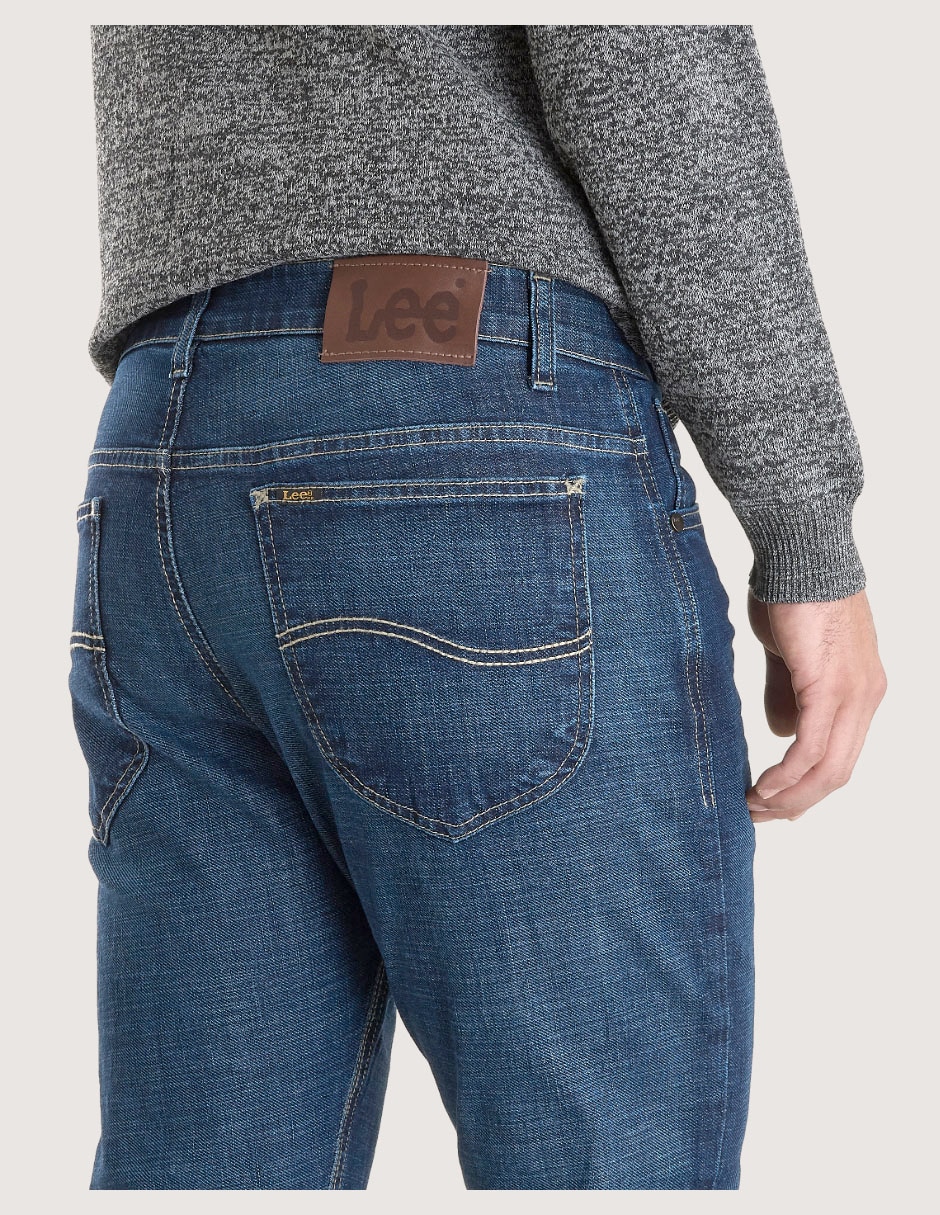 Jeans slim deslavado para hombre 2