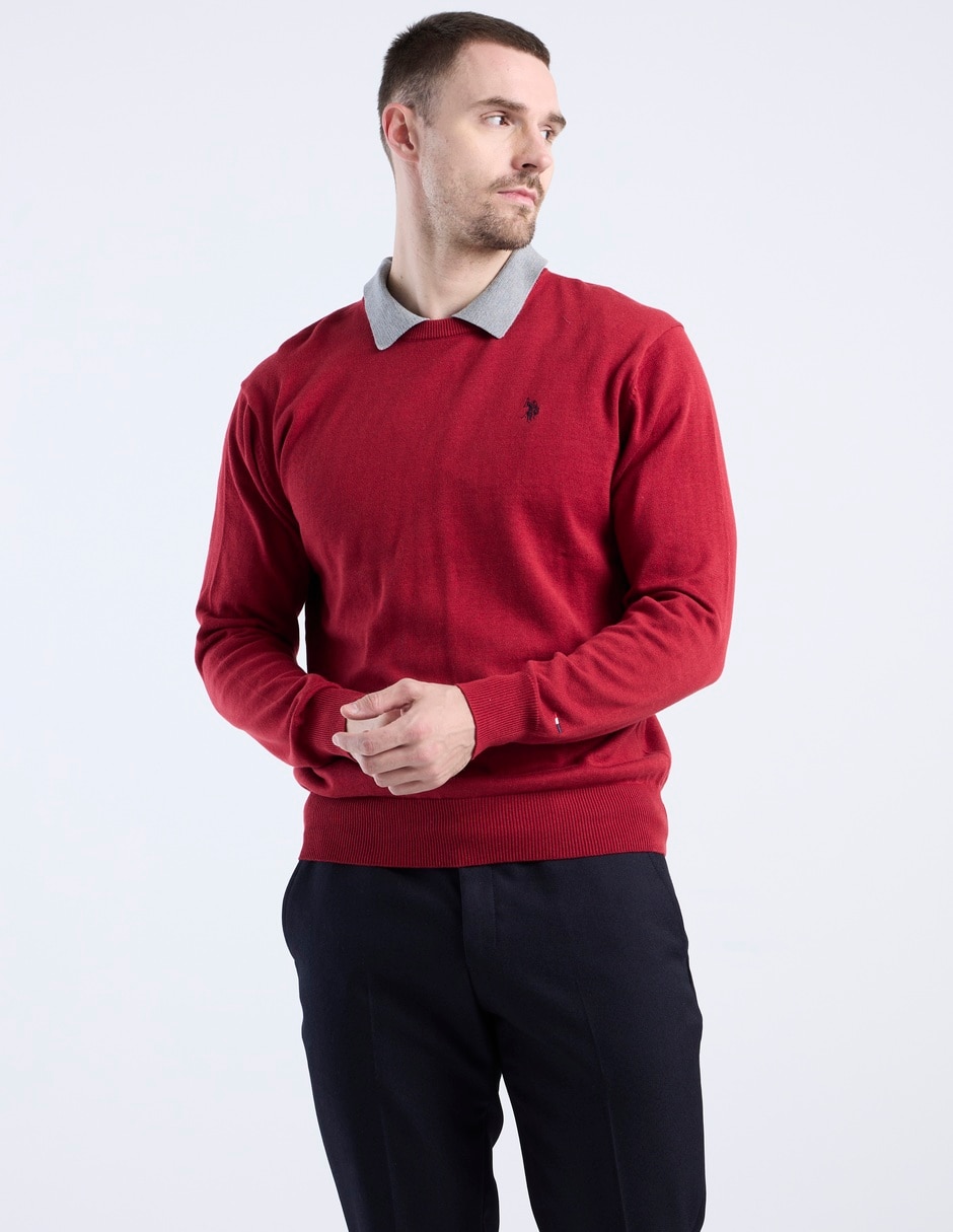 Suéter cuello redondo para hombre