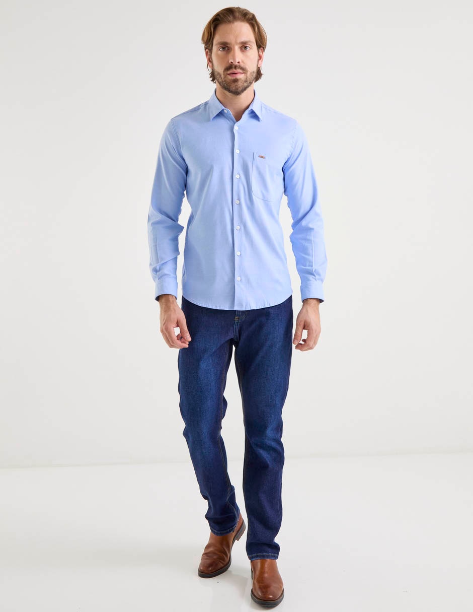 Camisa casual manga larga para hombre 3