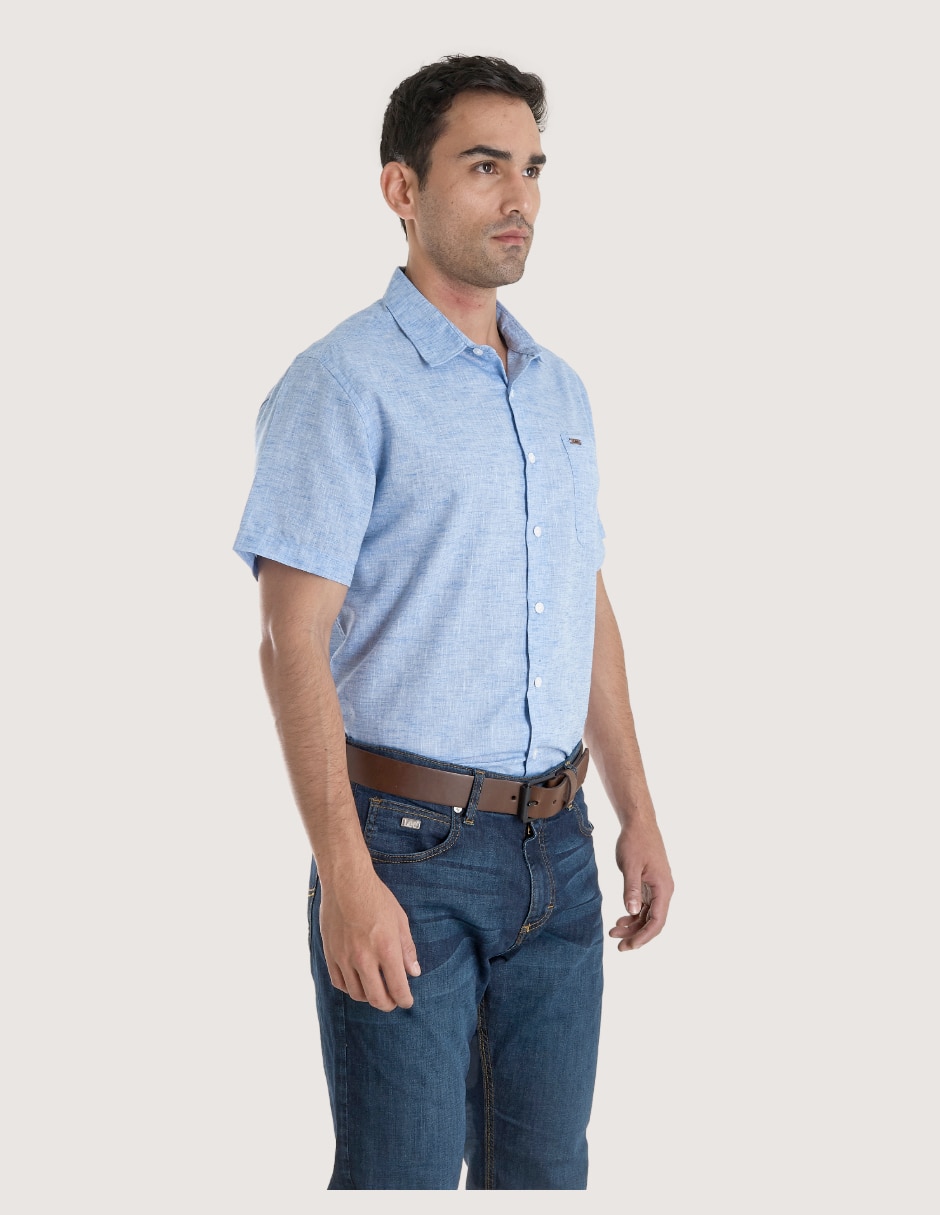 Camisa casual manga corta para hombre 2