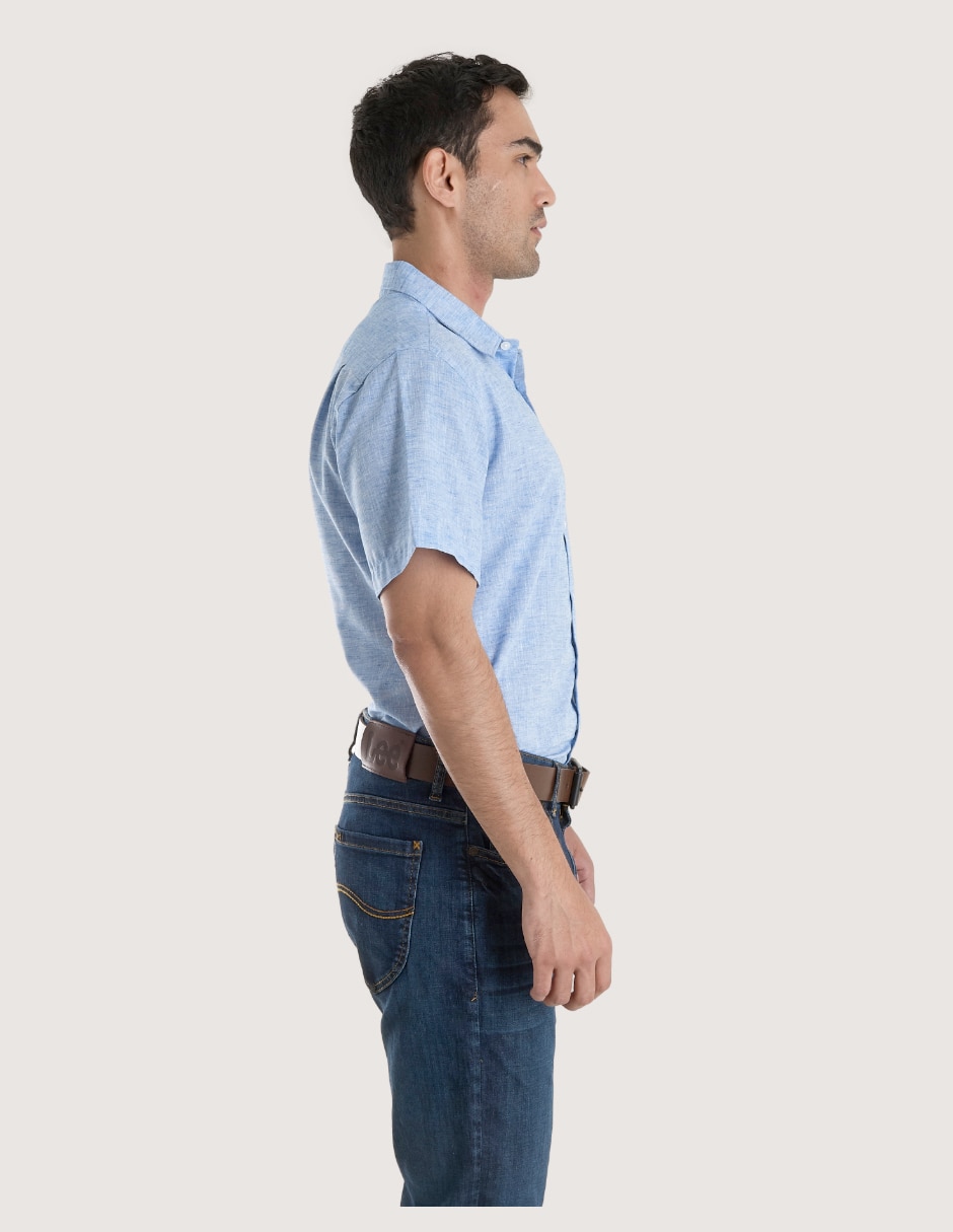 Camisa casual manga corta para hombre 3
