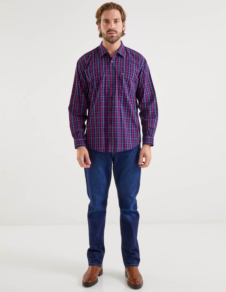 Camisa casual de algodón manga larga para hombre 3